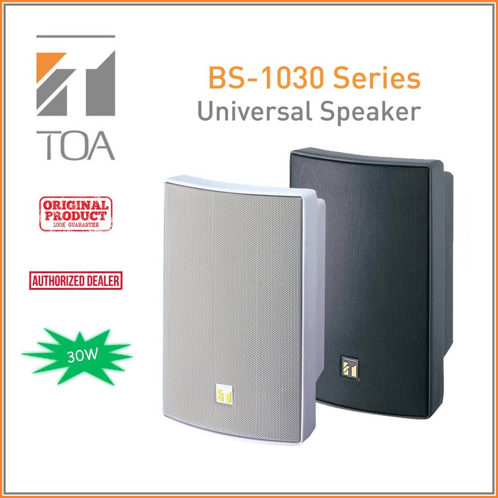 *TOA Speaker Box Speaker BS-1030 30Watt Universal Splashproof Box Speaker