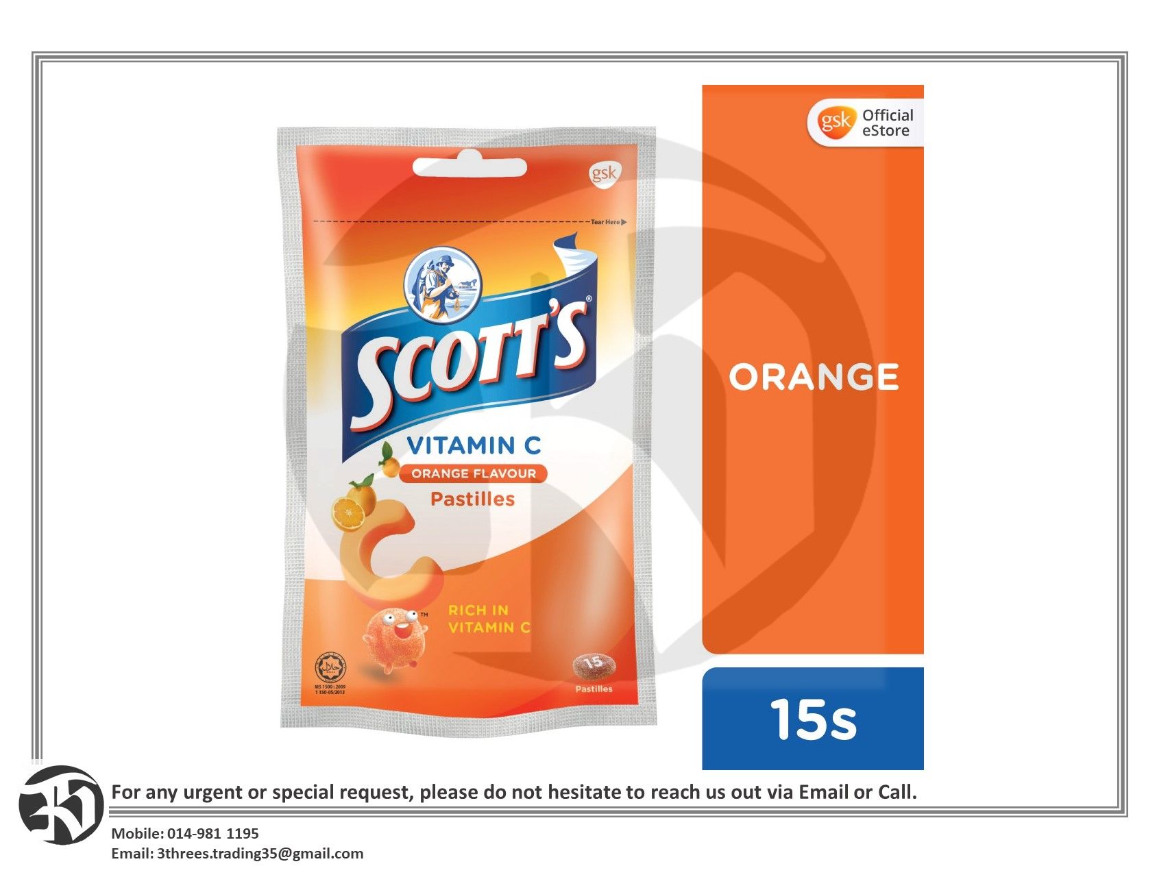 Scott's Vitamin C Pastilles Children Supplement