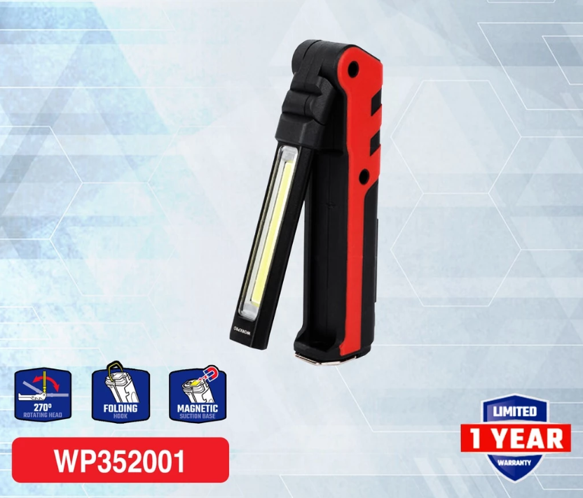 WORKPRO 350LM RECHARGEABLE WORKLIGHT (WP352001)