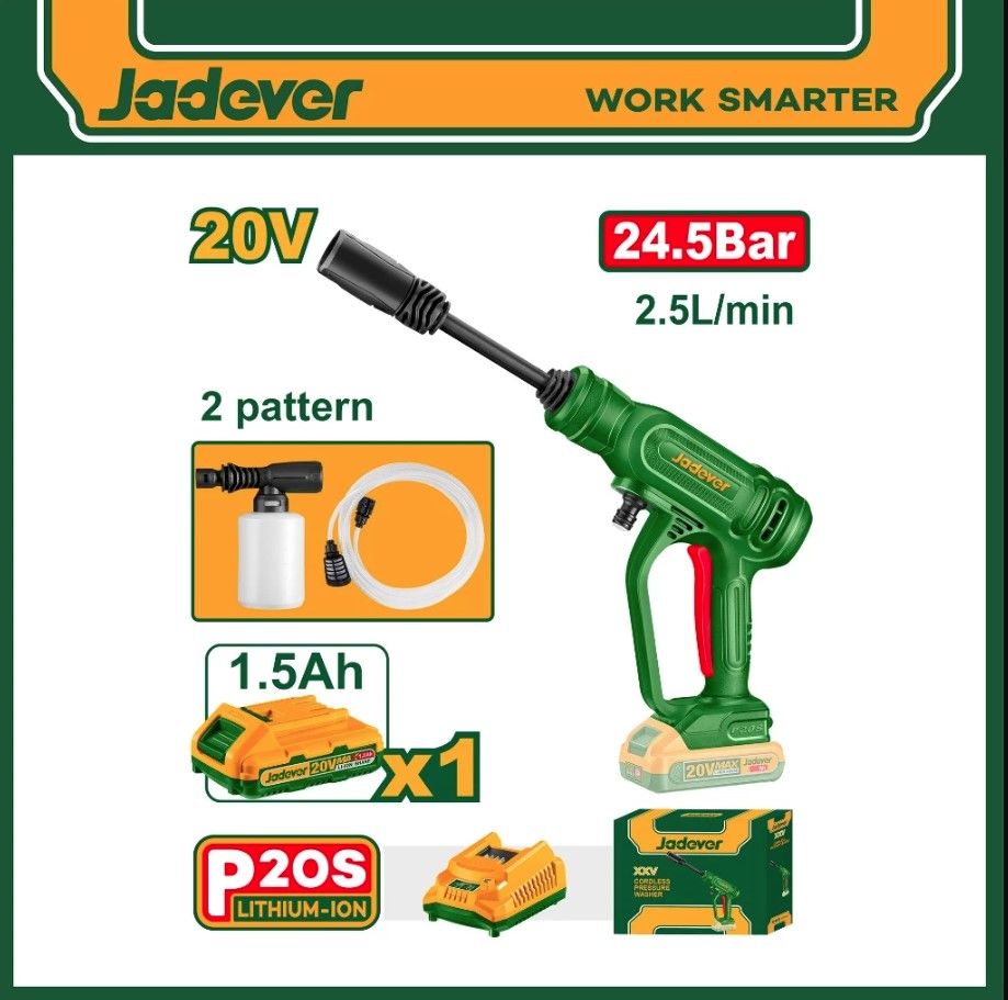 JADEVER CORDLESS PRESSURE WASHER JDQX01202
