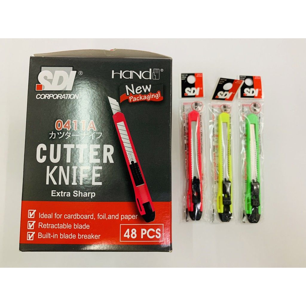 SDI CUTTER KNIFE 0411A 48PCS/BOX