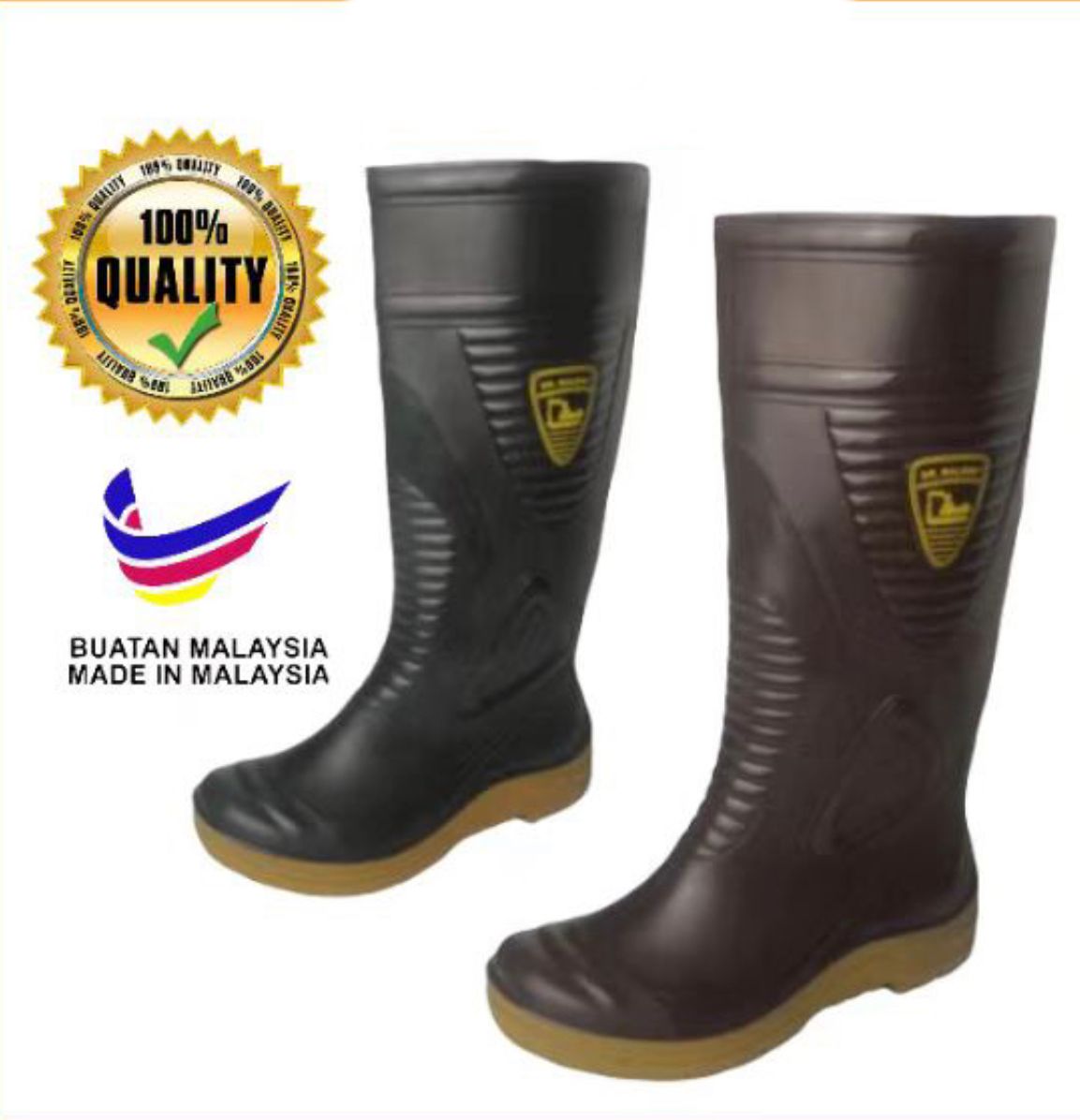 Dr maldini High Quality Rubber Boot l Kasut Boot Getah l Anti-Slip Rain Boots