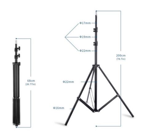 [TRIPOD ONLY] Tripod for MySejahtera KIOSK Stand Type Fast Measure Thermometer / Camera Tripod Stand Camera Screw Mount