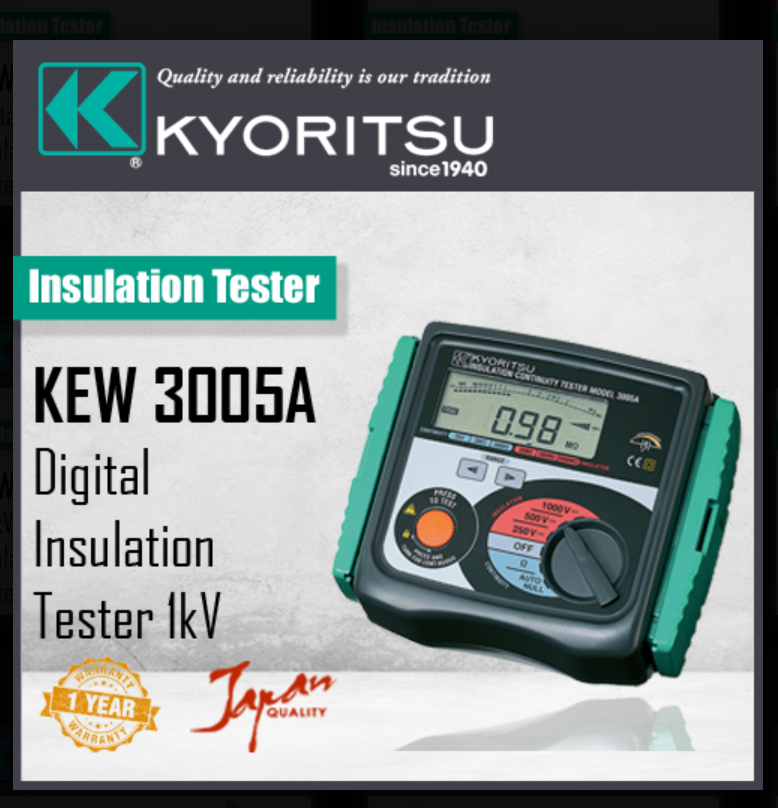 KYORITSU 3005A DIG INSULATION TESTER
