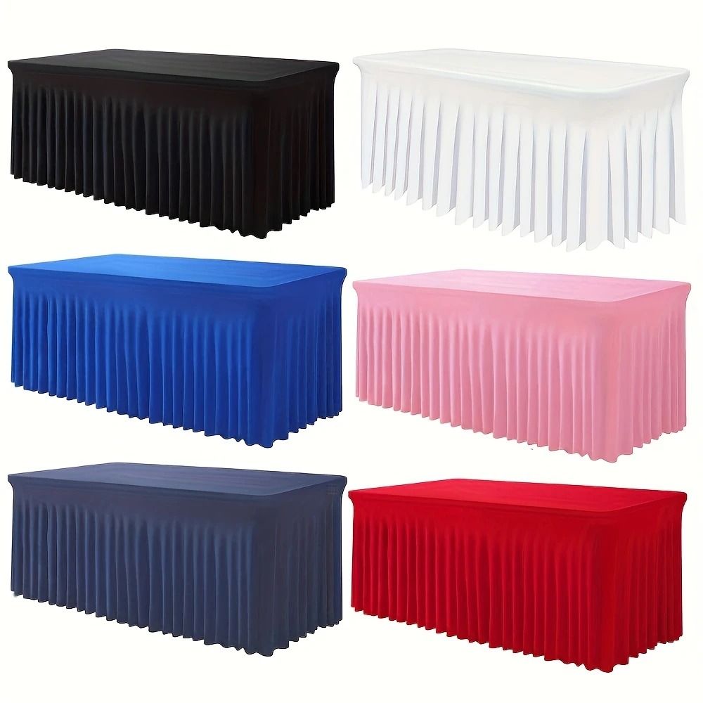 TABLE CLOTH / TABLE COVER / TABLE SKIRTING RECTANGULAR CLOTH / SIZE : 4' / 5' / 6'