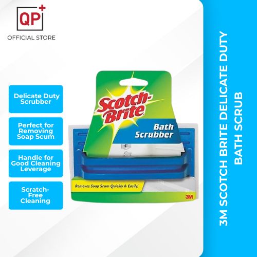 3M SCOTCH BRITE BATH SCRUBBER WITH HANDLE - GLASS SHOWER DOOR TILE GLASS SPONGE l SPON l 瓷砖海绵-