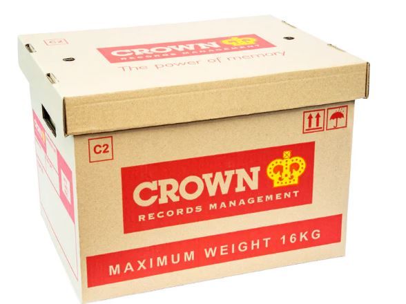 File Storage Carton Box with Lid - Medium (Pack of 5)