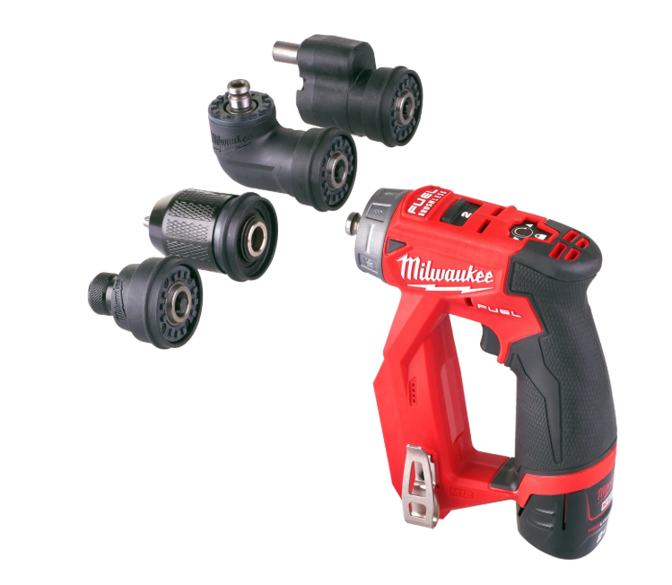 Milwaukee M12 FUEL™ Installation Kit Drill/Driver w/ Interchangeable Heads (Bare) M12 FDDXKIT-0X