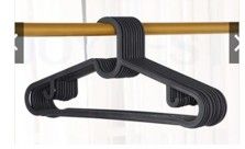 QP 6pcs Plastic X-Ware Clothes Hanger (H17.5xL36cm)