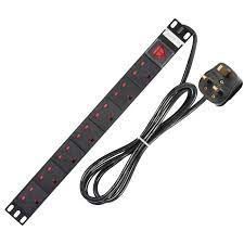 QS Rack Mount PDU Power 7 socket 2 Meter
