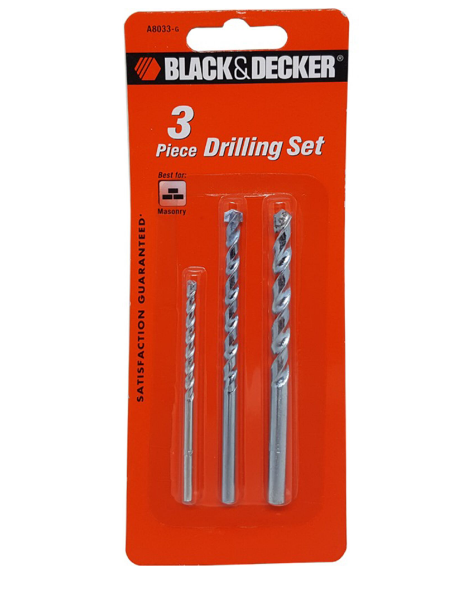 Black & Decker 3 PIECE MASONRY SET