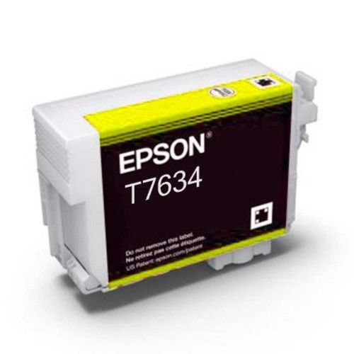 Genuine Malaysia Epson Warranty Epson - Epson T7634 Yellow SureColor P607 Ink Cartridge C13T763400