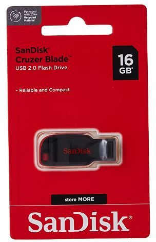 Thumbdrive/Pendrive Scan Disk 16GB SDCZ50