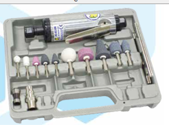 KI-6206K - 1/4â€ HEAVY DUTY AIR DIE GRINDER SET + 10 Pcs Stone