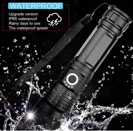 Powerful flashlight P50 Modes Usb Zoom Led Torch with recharge 26650 Battery