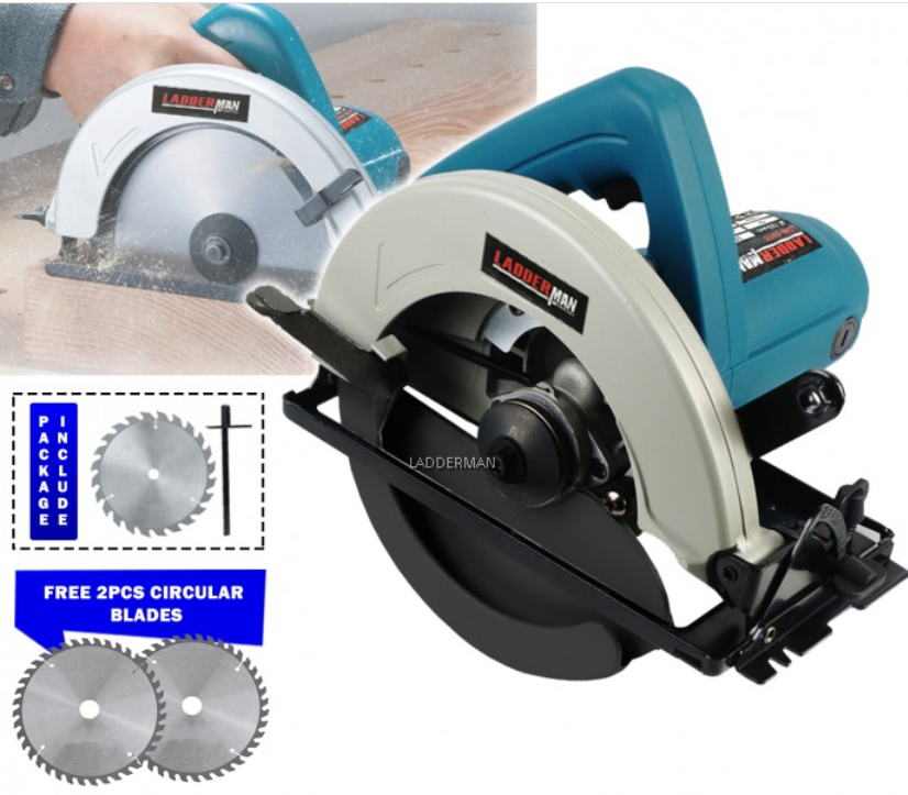 LADDERMAN LDM-5806 1100W CIRCULAR SAW 185MM BLADE WOODWORKING CUTTER CUTTING MACHINE FREE 2PCS SAW BLADES