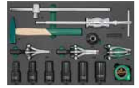 JONNESWAY 14PCS 1/2"DR. IMPACT SOCKET AND PULLER SET