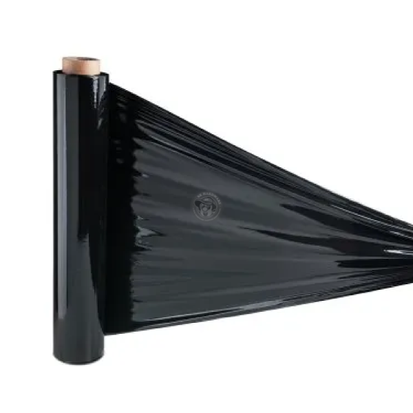 4" × 240gm Black Wrapping Stretch Film