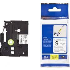 BROTHER TZE-221 9MM BLACK ON WHITE TAPE