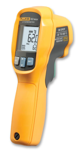 Fluke 62 FLK-62 MAX+/SNG Flk-62 Max+/sng,dual Laser Infrared Thermometer, 12:1 Spot For Singapore