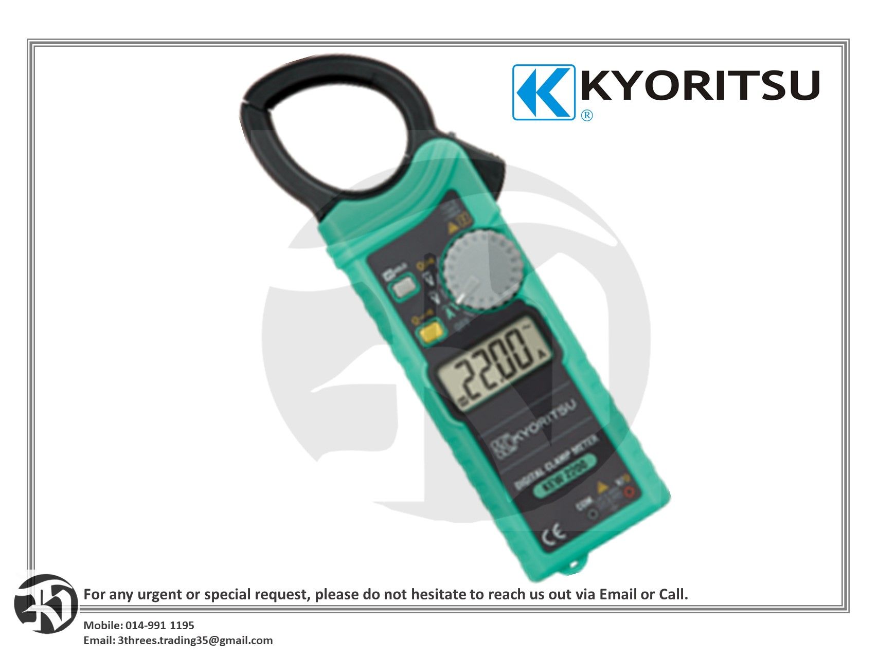 KYORITSU Digital Clamp Meters-KEW 2200