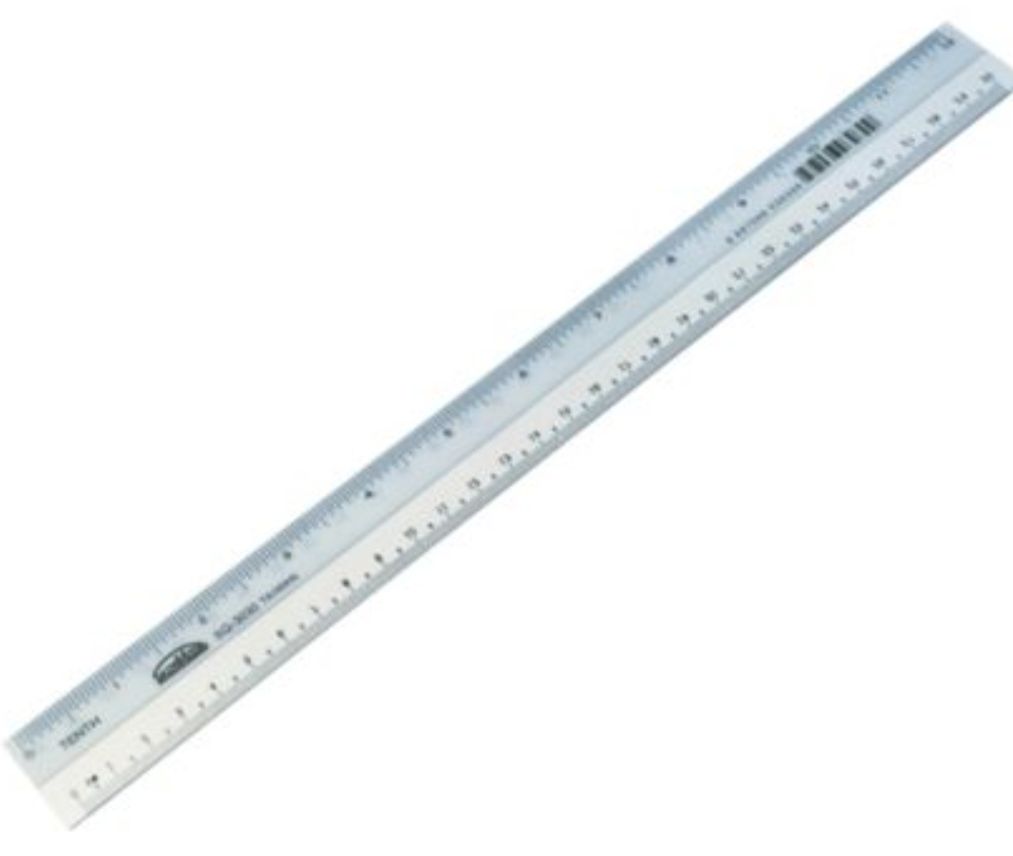 Ocha plastic ruler 12 ich - 36 pcs / box