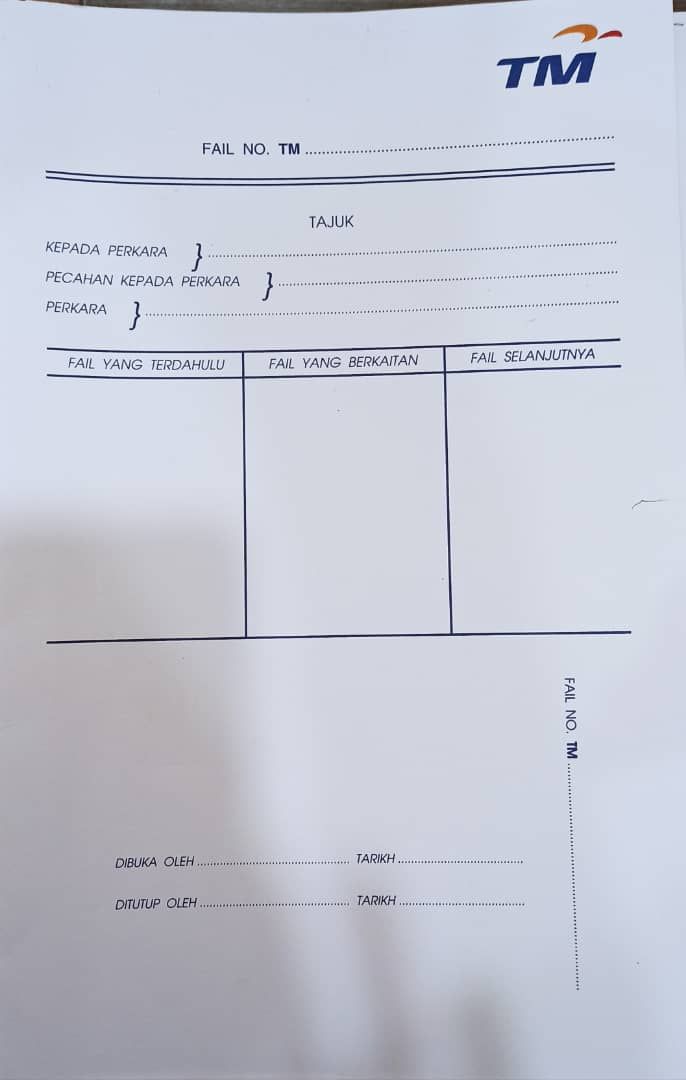 Fail TM (Kertas Putih)