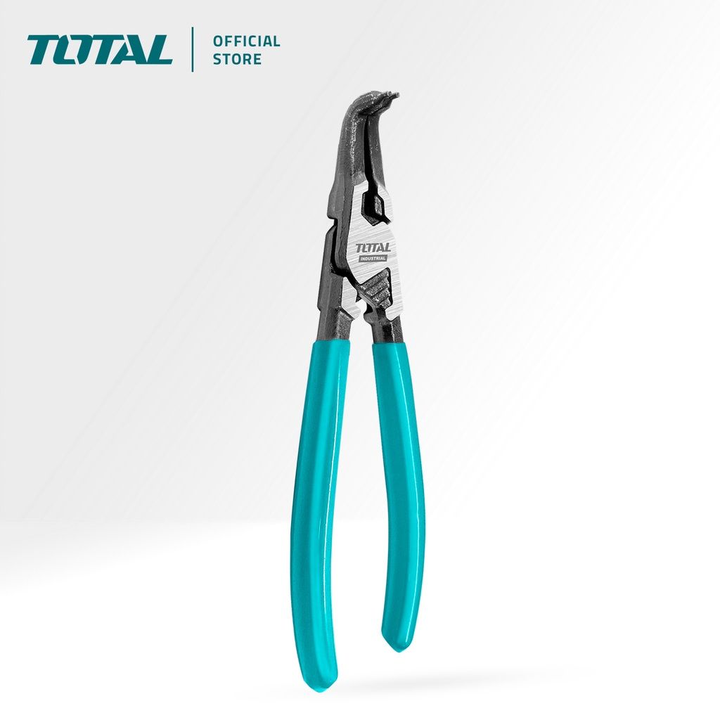 TOTAL INTERNAL CIRCLIP PLIERS BENT 90° TO INSTALL OR REMOVE CIRCLIPS ON SHAFTS & INSIDE BORES (7") THTJ21804