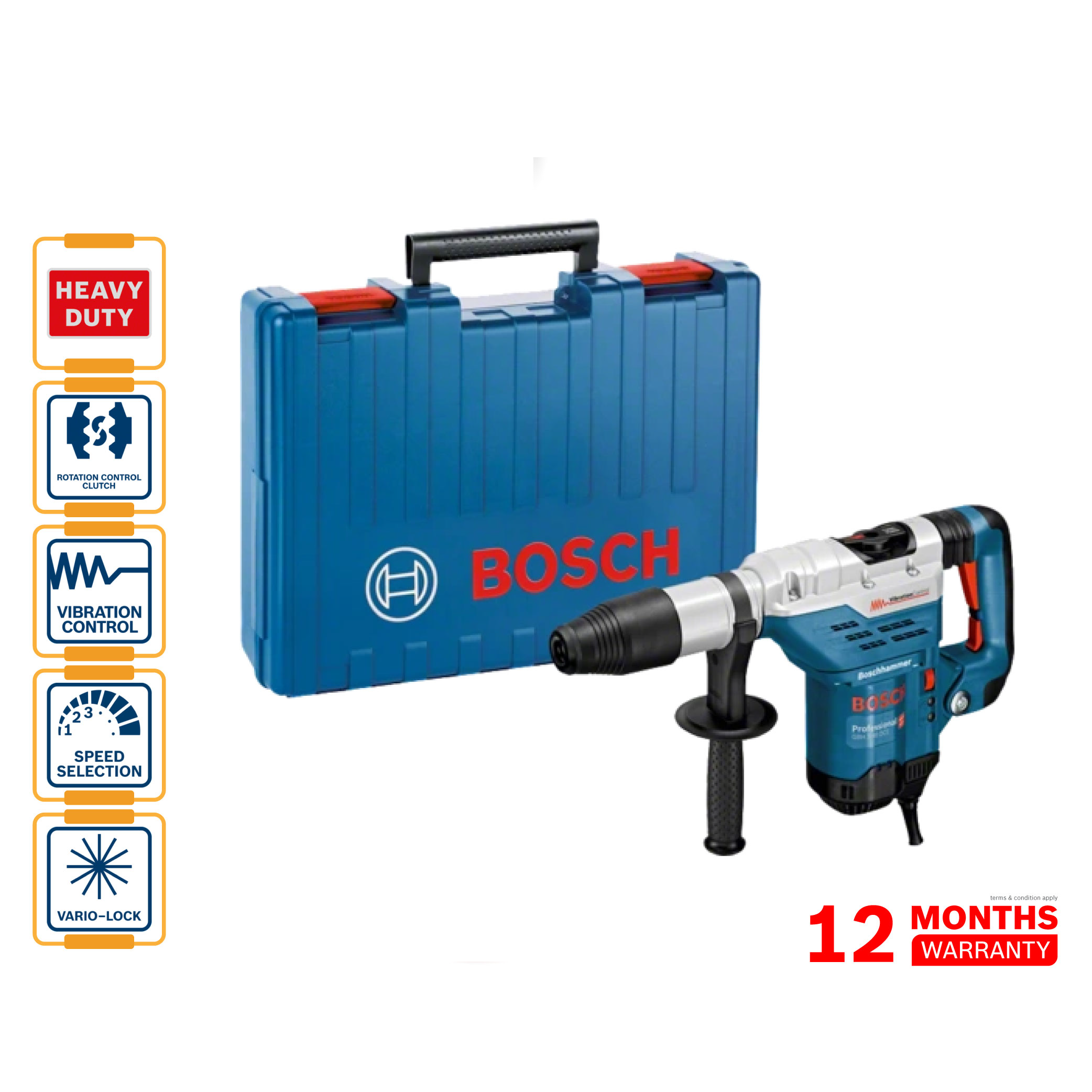 BOSCH GBH 5-40 DCE Rotary Hammer (With SDS Max) - 0611264070