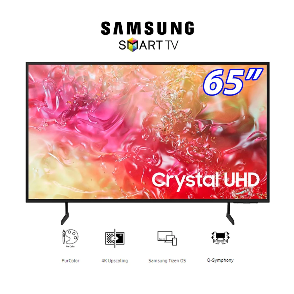 SAMSUNG 65" Crystal UHD 4K Smart TV UA65DU7000KXXM