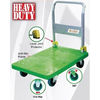 TAHAN FOLDABLE PVC PLATFORM HAND TRUCK | HEAVY DUTY PVC TROLLEY 300KG