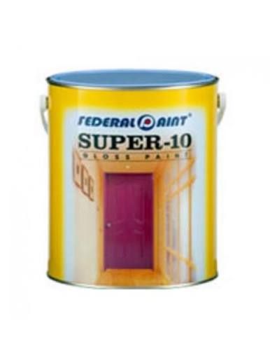 FEDERAL PAINT SUPER10 GLOSS PAINT\5 LITER LEMON YELLOW CODE:91930