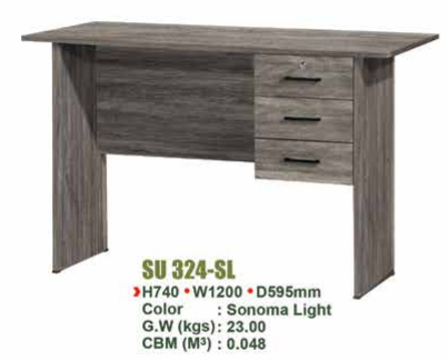 SU STUDY TABLE SU 324-SL/N.OAK/WN