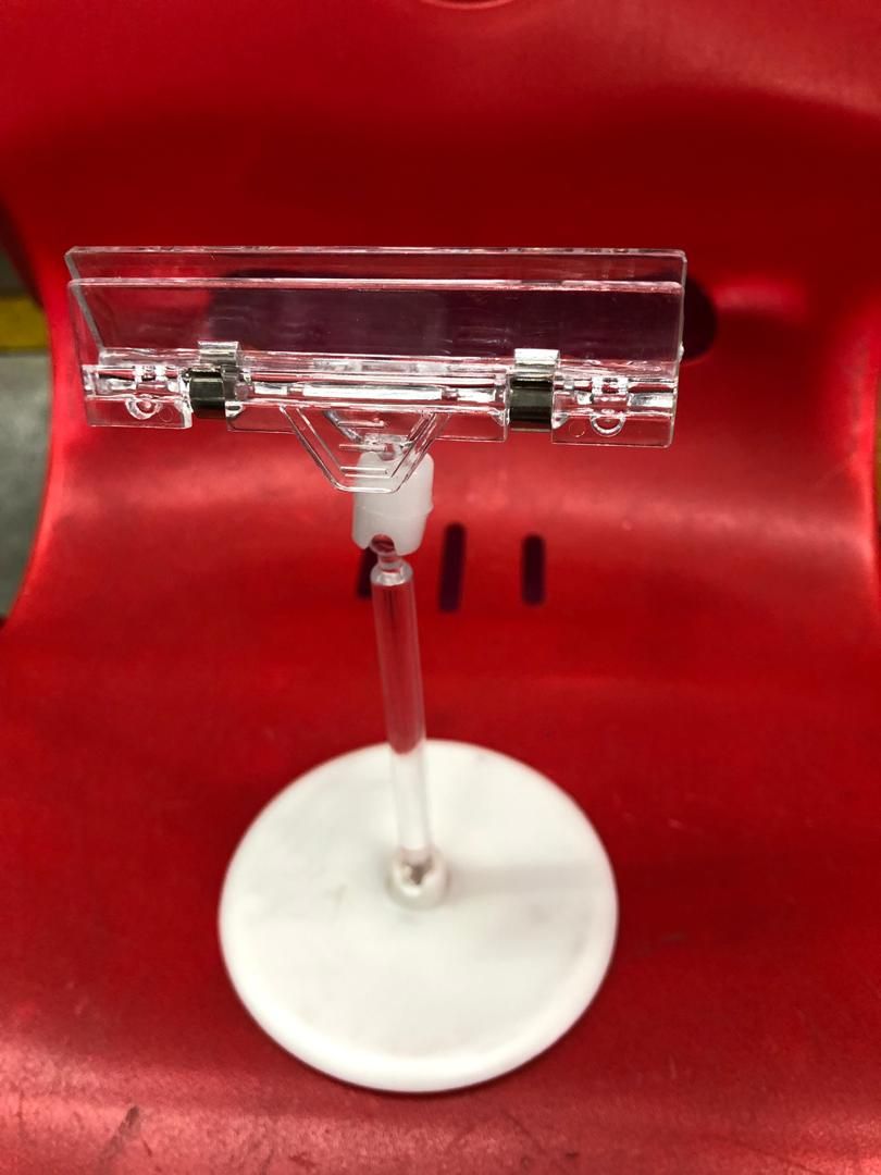 QP Table Stand With Clip Card Holder With Clip Custom Made