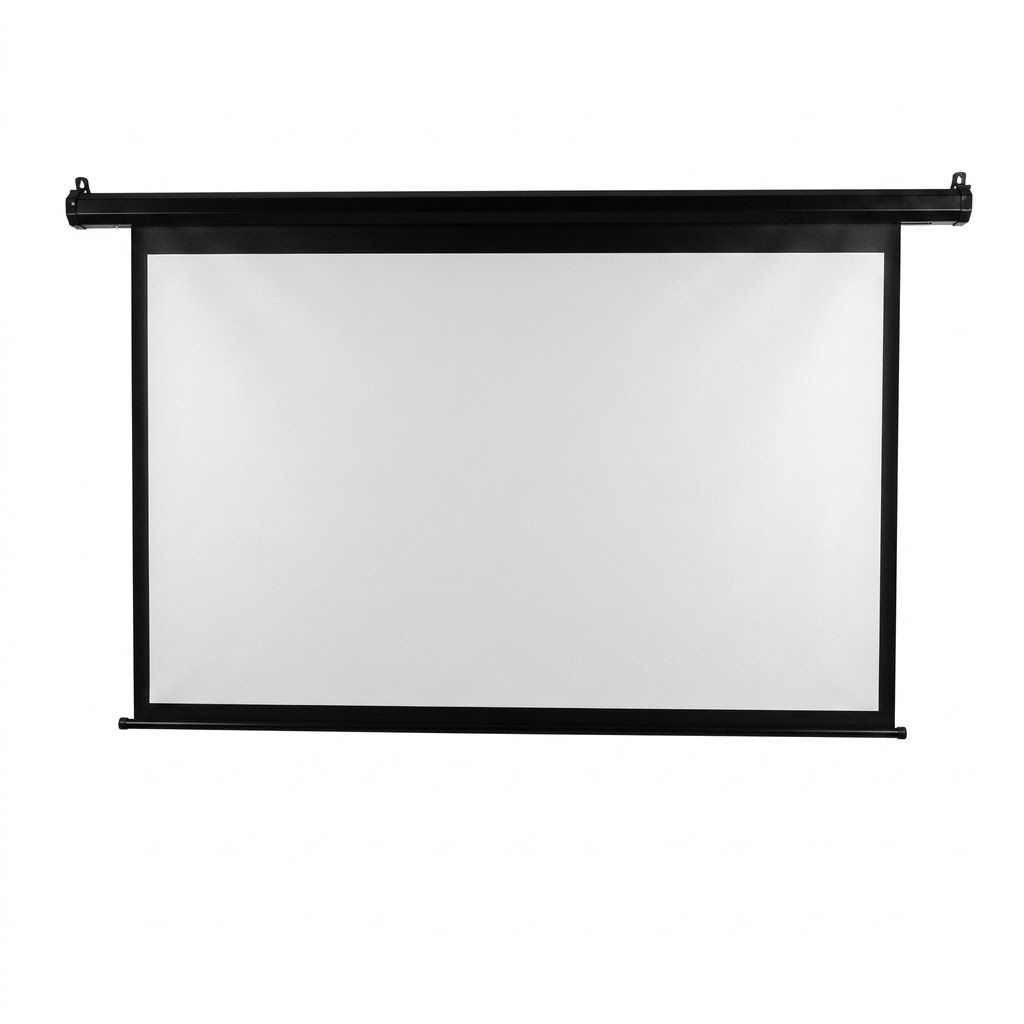 *150" 16:9 Motorized/Electric Projector Screen with Remote Control (130 width x 73.53 height)