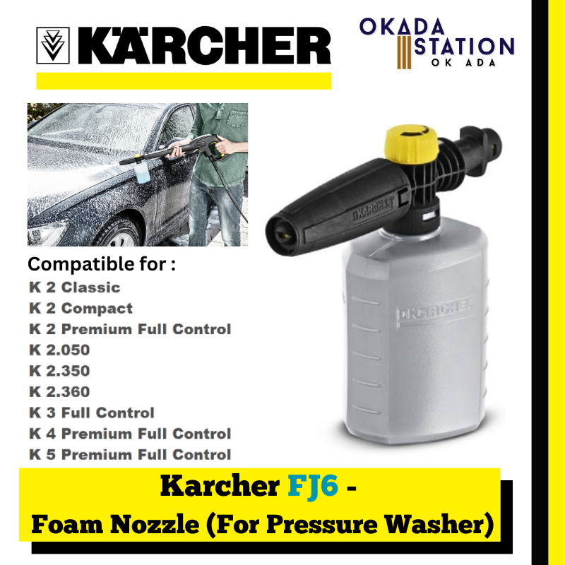 Karcher FJ6 - Foam Nozzle (Compatible For : K1-K5 High Pressure Washer) / Nozzle / Replacement Accessories / Replacement Nozzle / High Pressure Nozzle