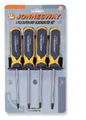 JONNESWAY 4PCS SUPER-GRIP STAR SCREWDRIVER SET