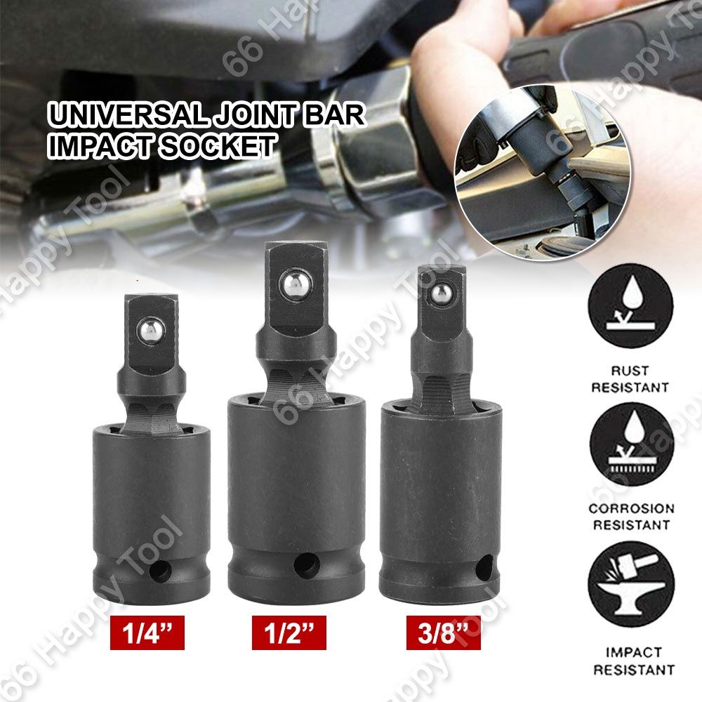 Universal Joint Bar Impact Socket Extension Adapter Swivel Flexible Ball Joint Ratchet Angle