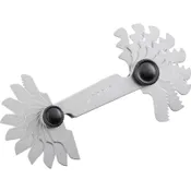 20 BLADE SCREW PITCH GAUGE 60 DEGMETRIC