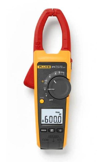 FLUKE 374 / 375 TRUE-RMS CLAMP METER, MAX CURRENT 2500A AC, 600A DC CAT III 1000 V, CAT IV 600 V