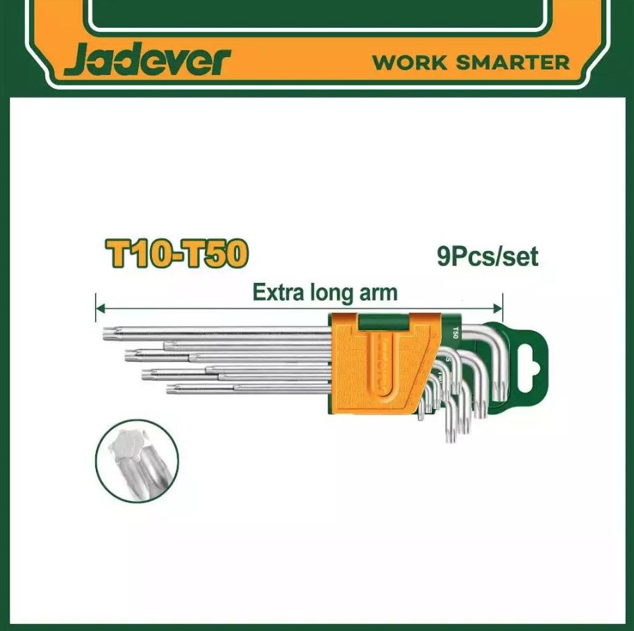 JADEVER 9PCS TORX KEY SET JDHK3292