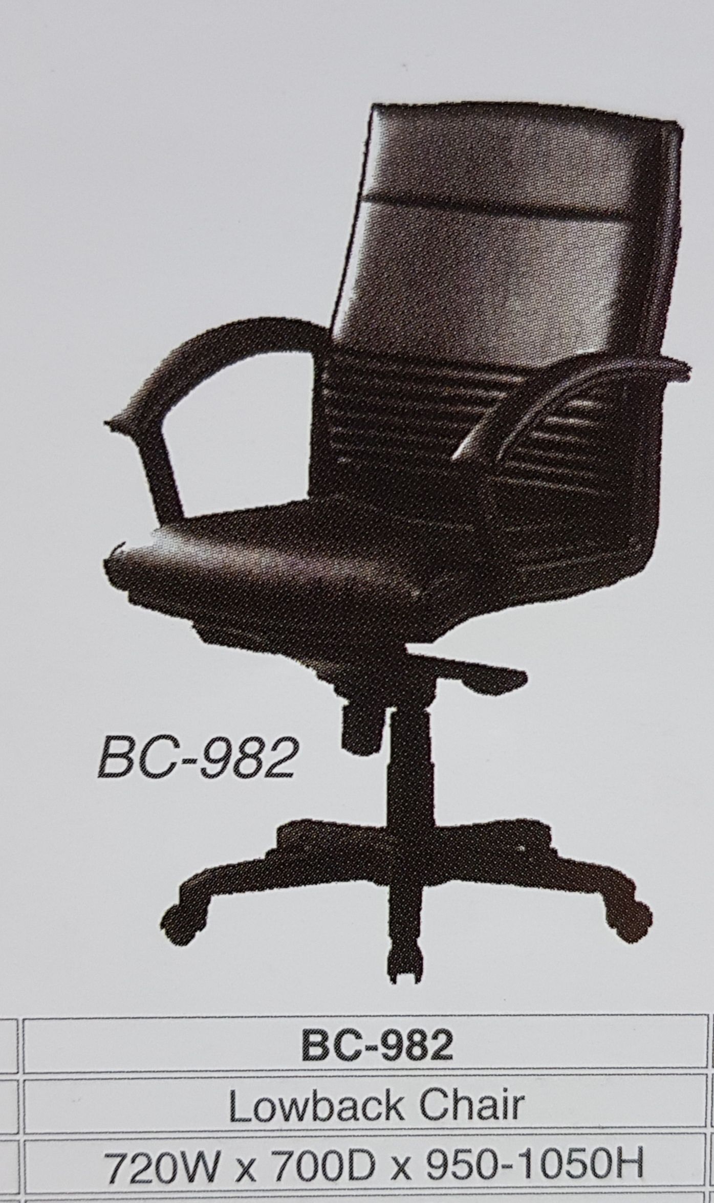 Europa BC-982 ERGONOMIC LOW BACK OFFICE CHAIR (FABRIC) / Europa / LOW BACK CHAIR / ERGONOMIC OFFICE CHAIR / FABRIC CHAIR / OFFICE CHAIR / ERGONOMIC CHAIR / BC-982 / CHAIR