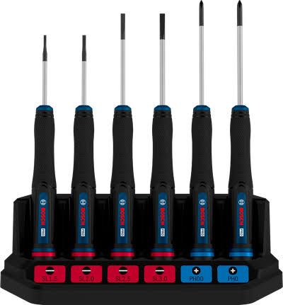 BOSCH PRO PH/SL PRECISION SCREWDRIVER SET 6 PIECE (1600A039PL)