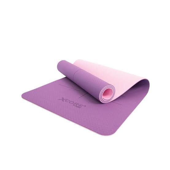 Xcore TPE Yoga Mat with Alignment Guide