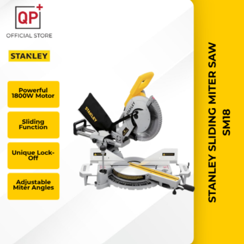 STANLEY SLIDING MITER SAW SM18 1800W 10” (254MM) l GERGAJI l 锯-SM18