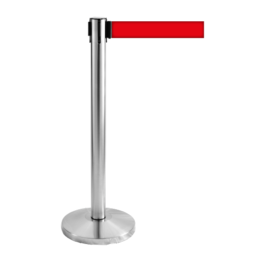 QS Stainless Steel Self Retractable Belt Q Up Stand
