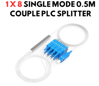 1 X 8 SINGLE MODE 0.5M COUPLE PLC SPLITTER (0.9MM) PL101