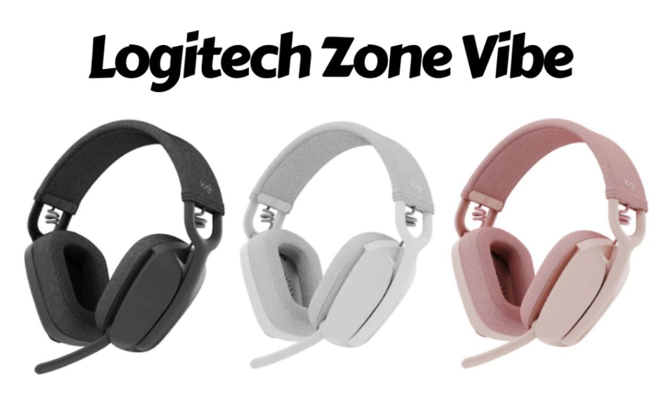 Logitech Zone Vibe 100 Lightweight Wireless Professional Headphones (IOS, Android, Windows) Original