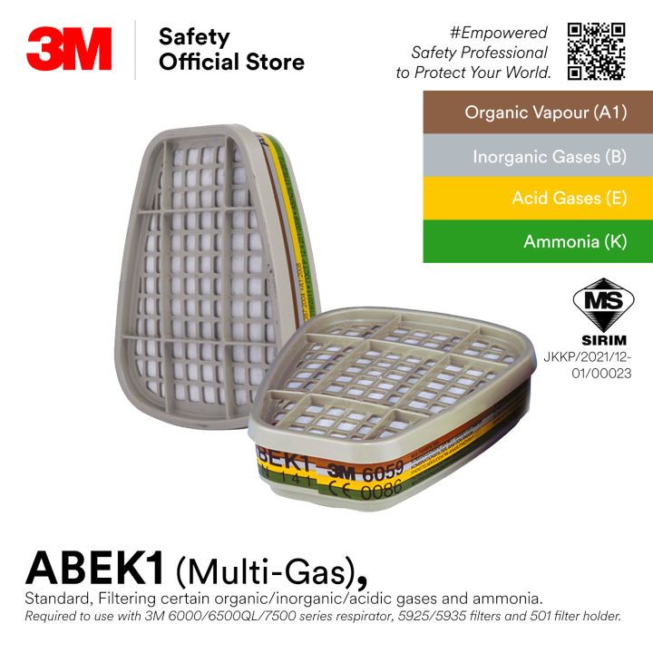 Others *3M™ 6059 (CE/ SIRIM) Multi Gas Cartridge