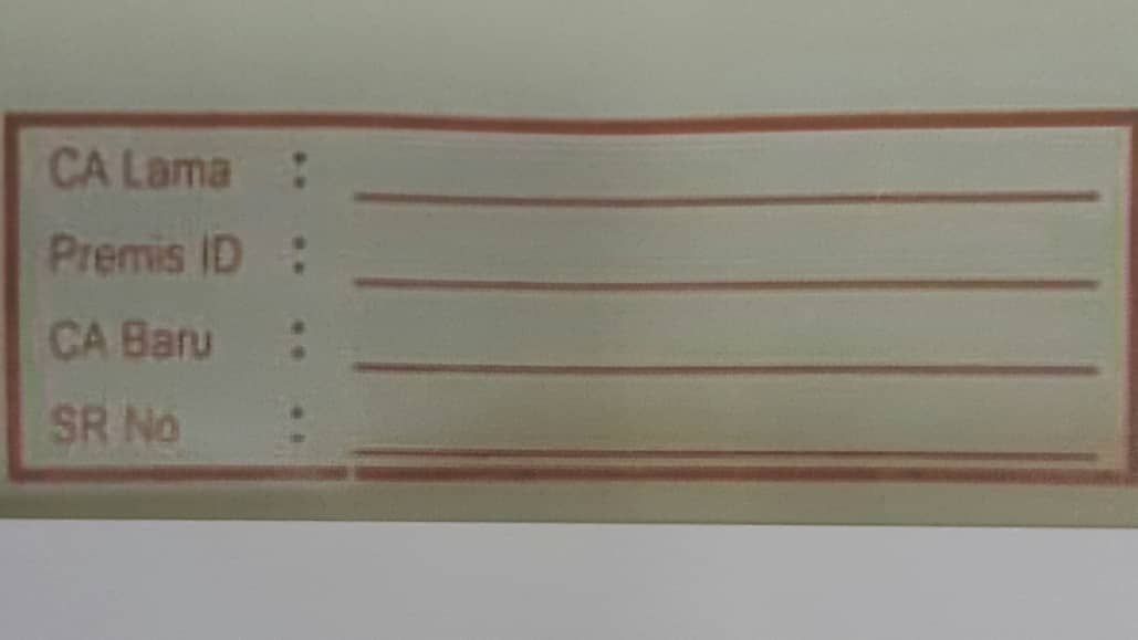Rubberstamp Rubber Stamp Biasa 1"x3"